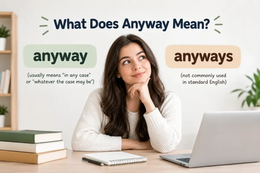 What Does Anyway Mean