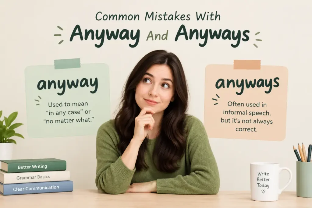Common Mistakes With Anyway And Anyways