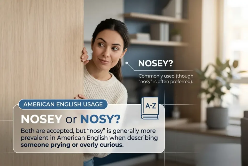 Nosey or Nosy in American English