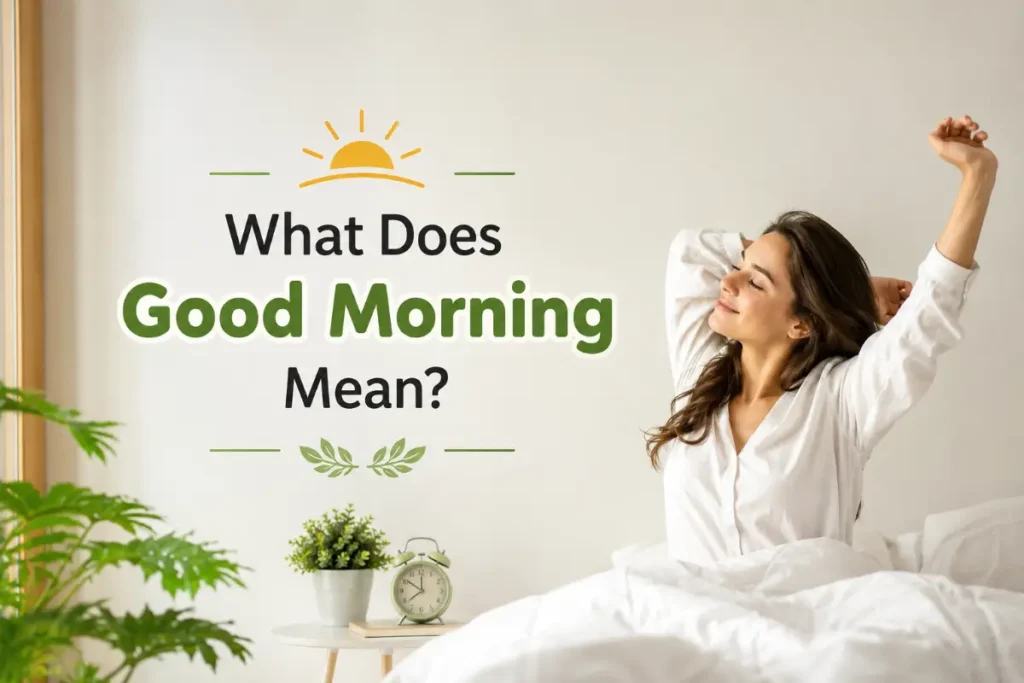 What Does Good Morning Mean