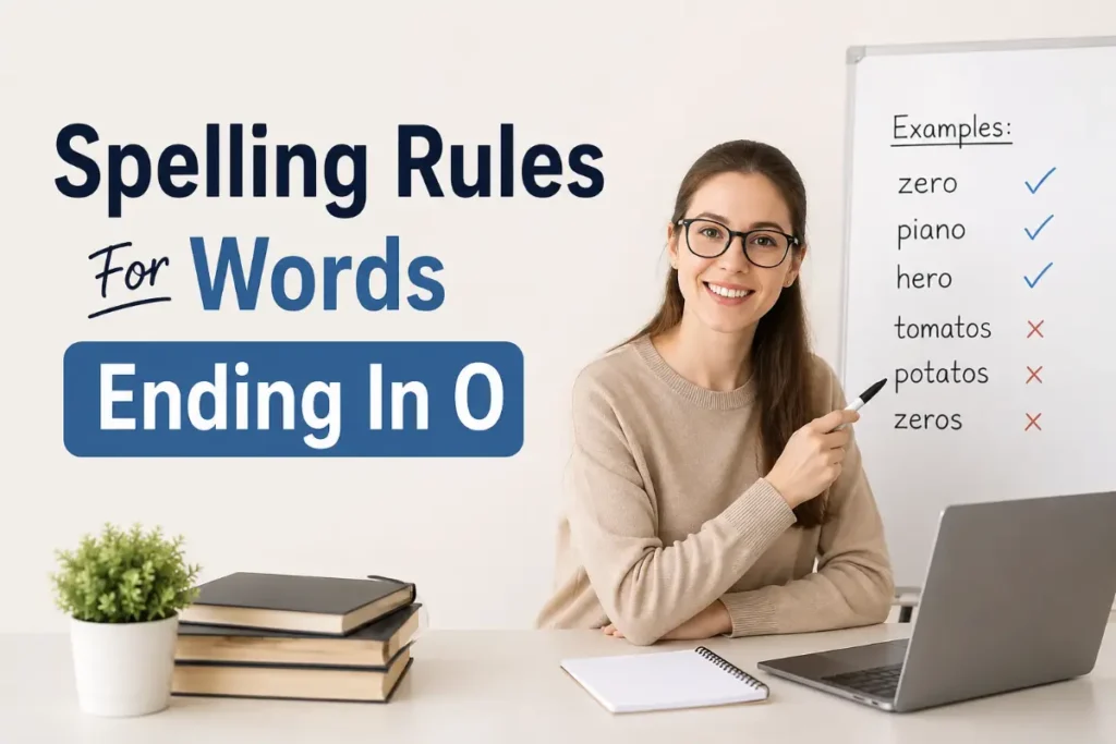 Spelling Rules For Words Ending In O