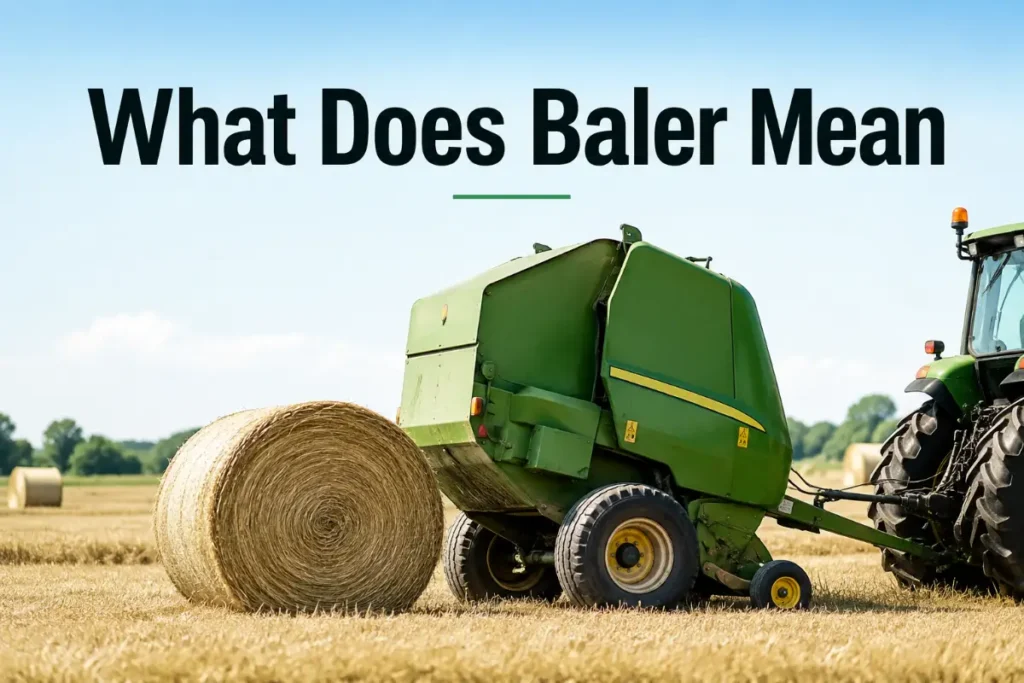 What Does Baler Mean