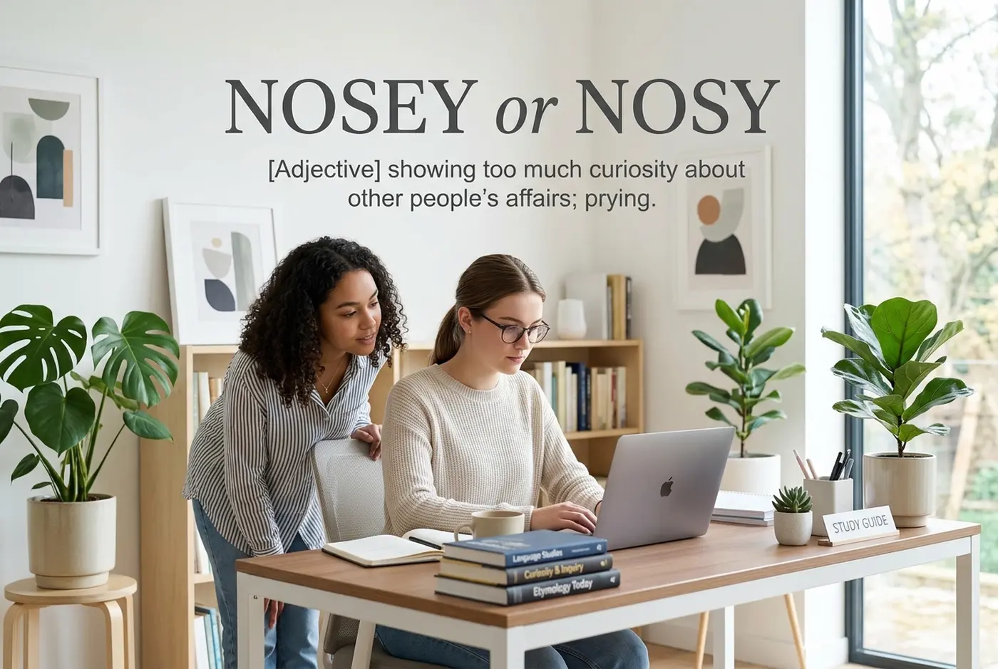 nosey-or-nosy