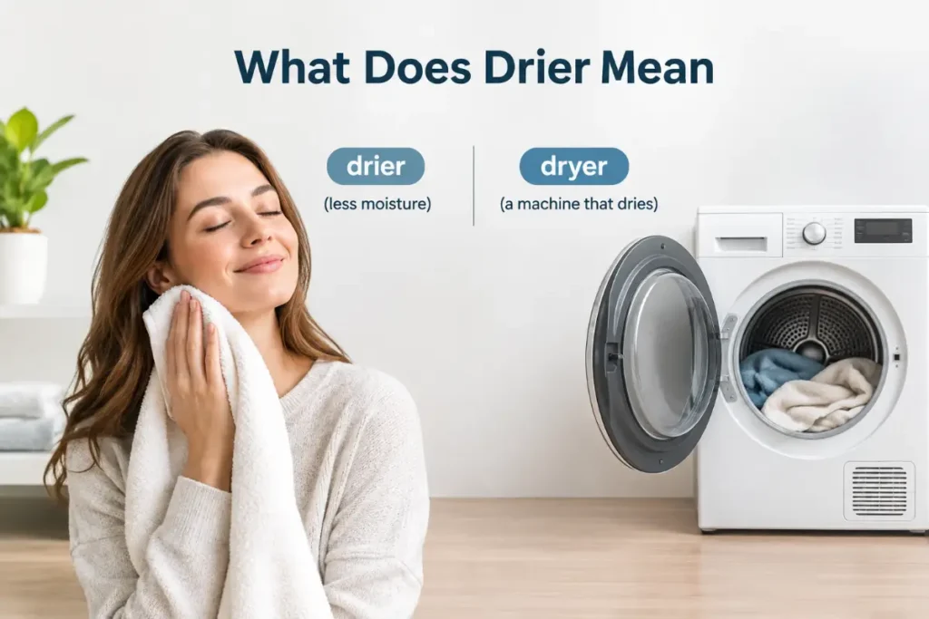What Does Drier Mean