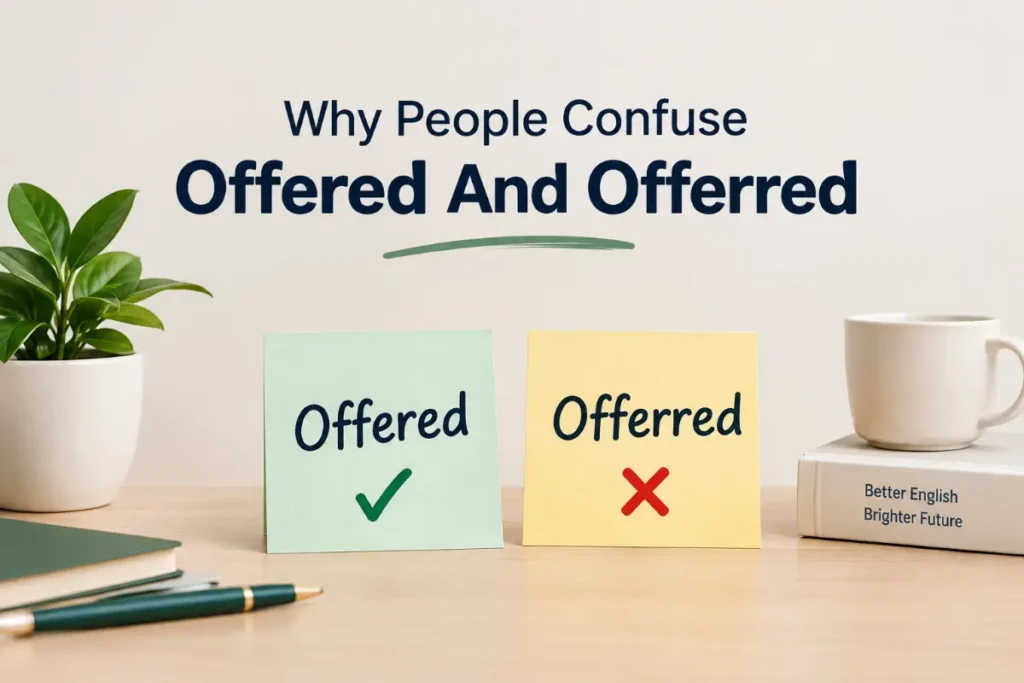Why People Confuse Offered And Offerred