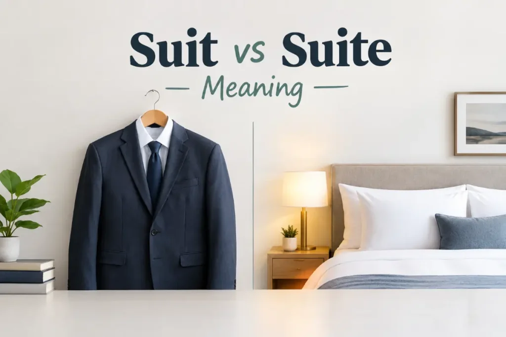 Suit vs Suite Meaning