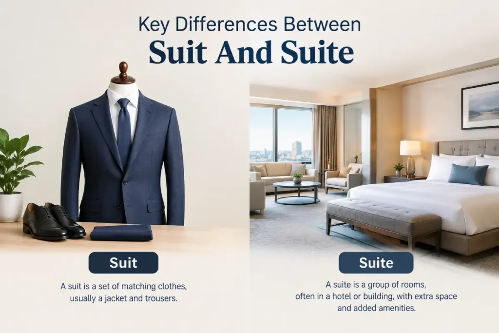 Key Differences Between Suit And Suite