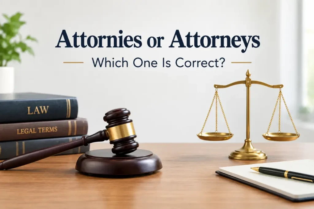Attornies or Attorneys Which One Is Correct