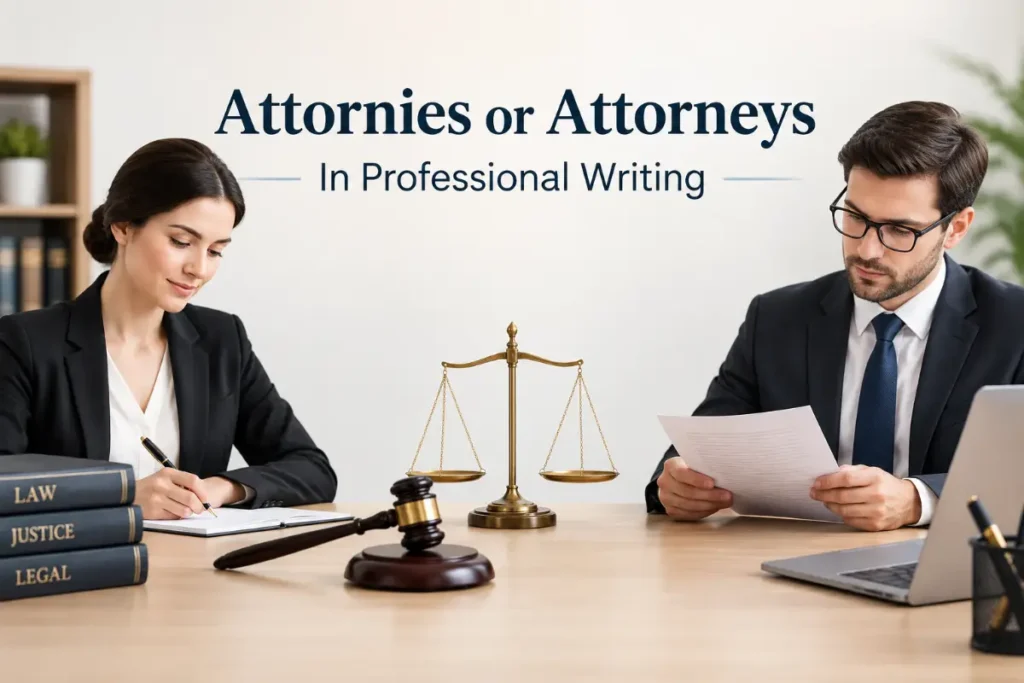 Attornies or Attorneys In Professional Writing