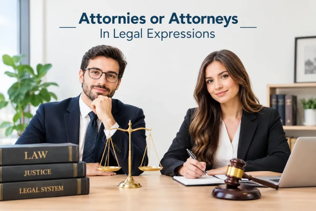 Attornies or Attorneys In Legal Expressions