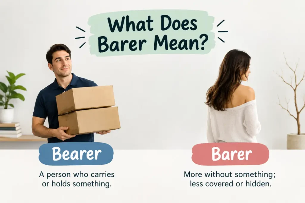What Does Barer Mean