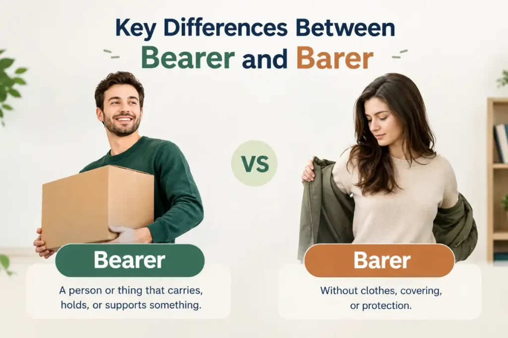 Key Differences Between Bearer and Barer