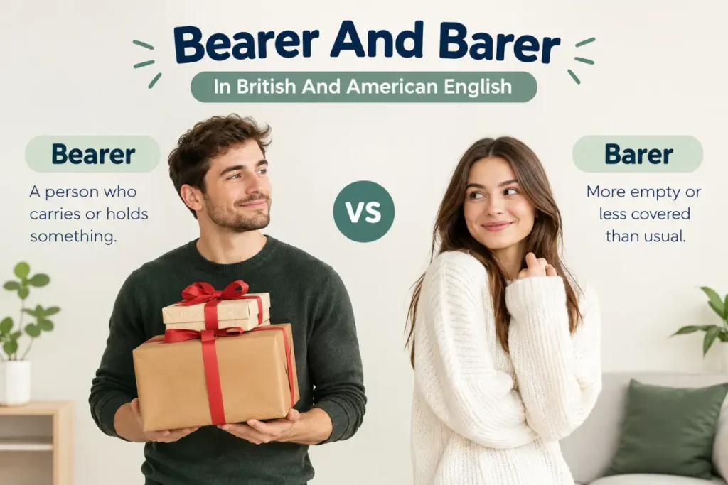 Bearer And Barer In British And American English