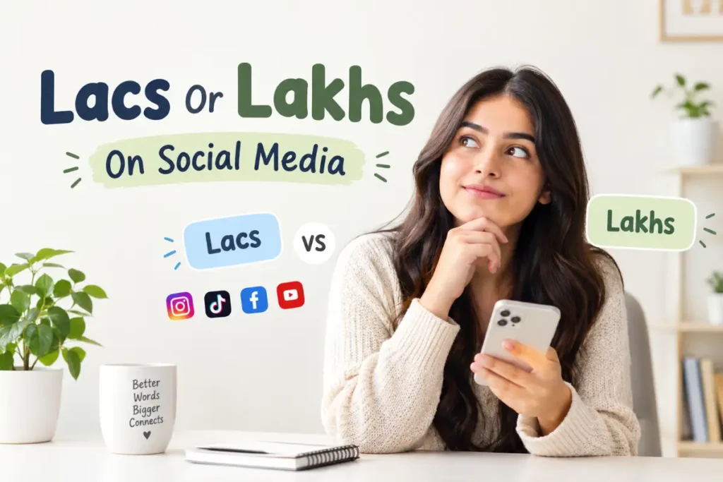 Lacs Or Lakhs On Social Media