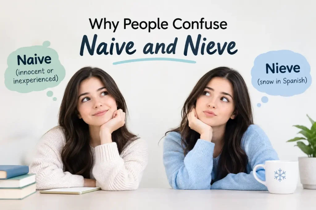 Why People Confuse Naive and Nieve