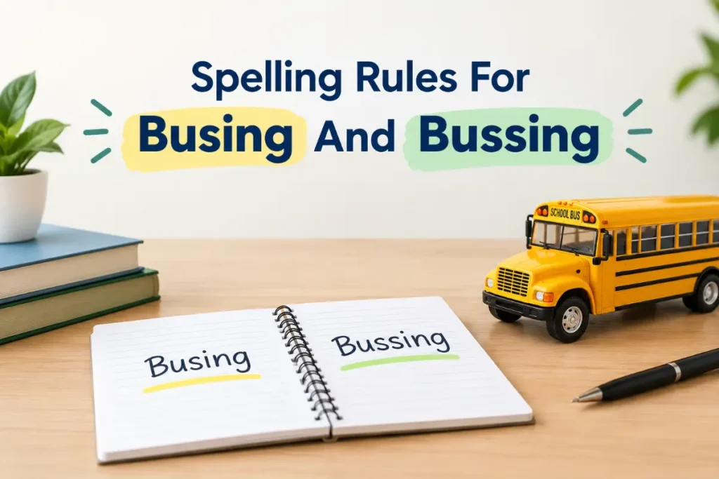 Spelling Rules For Busing And Bussing