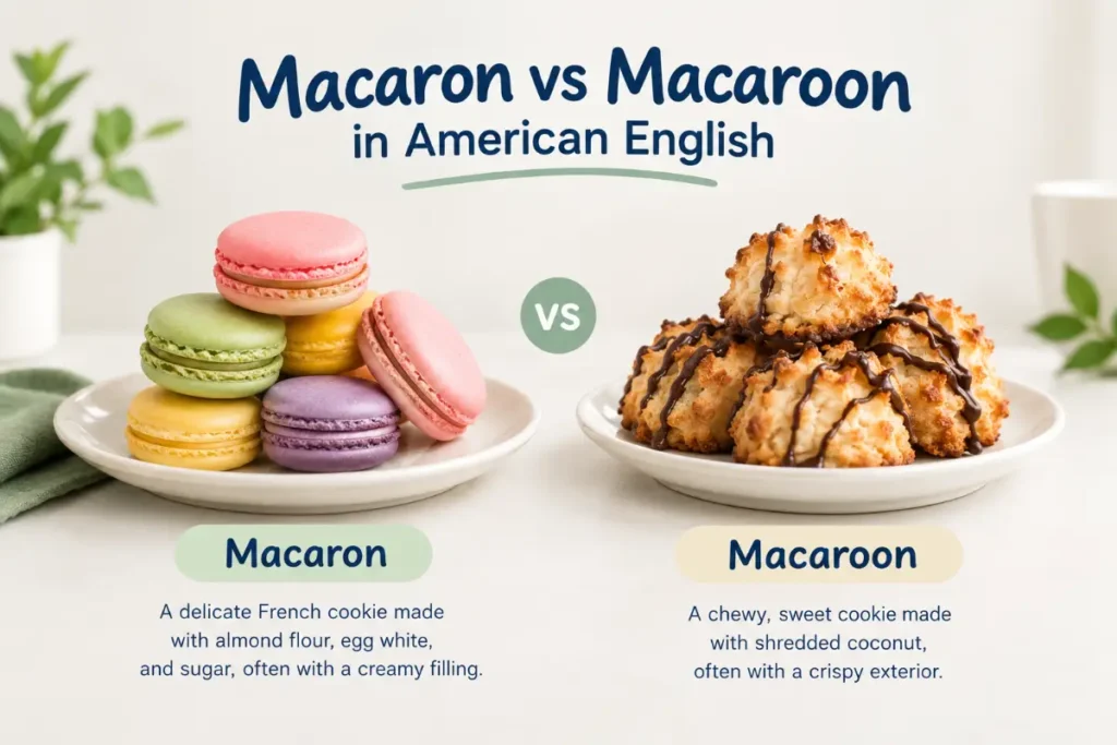 Macaron vs Macaroon in American English