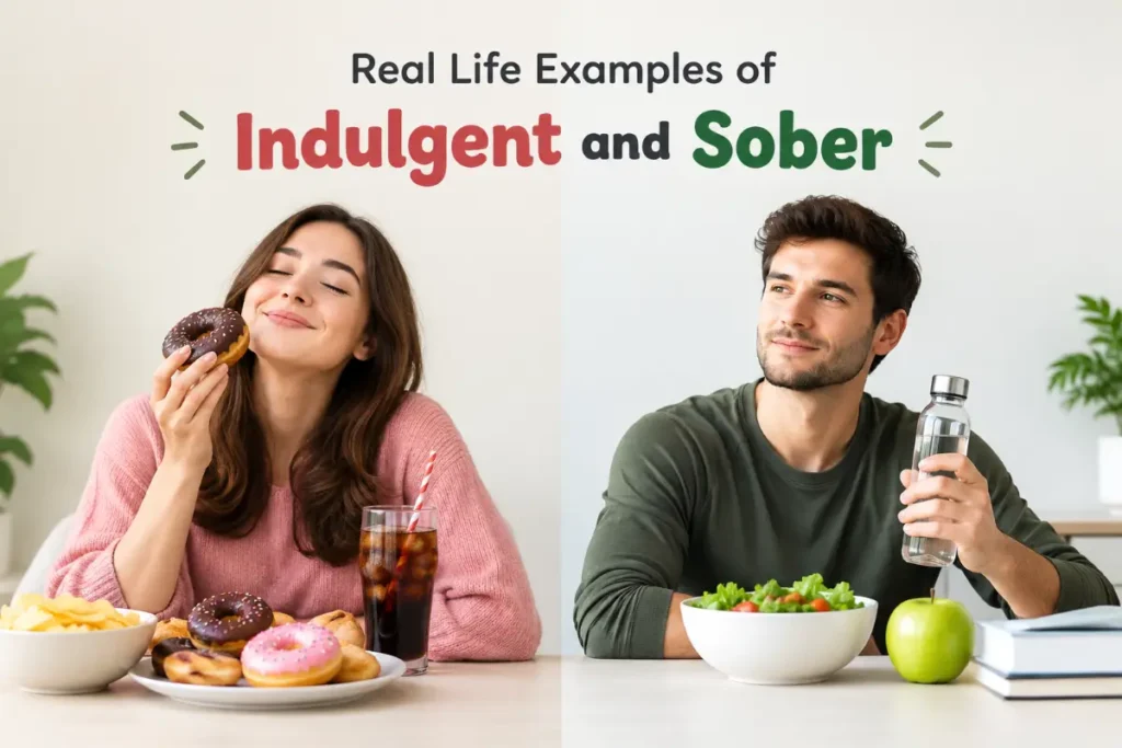 Real Life Examples of Indulgent and Sober