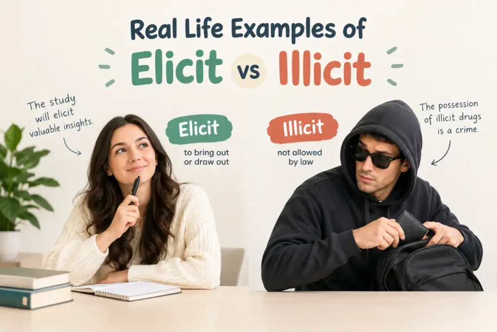 Real Life Examples of Elicit vs Illicit