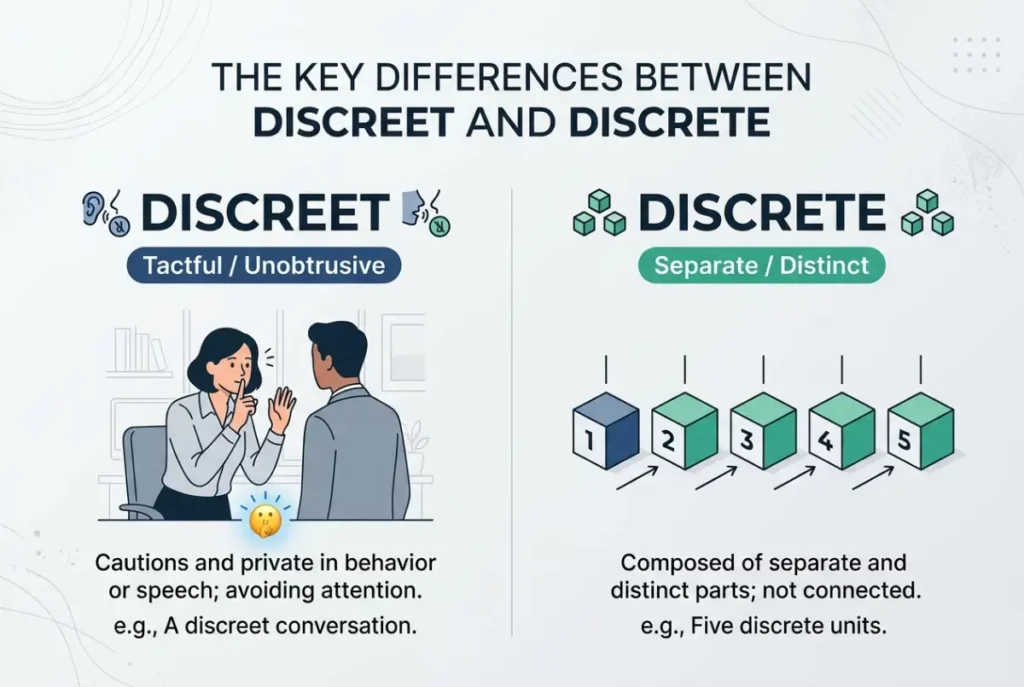 The Key Differences Between Discreet and Discrete