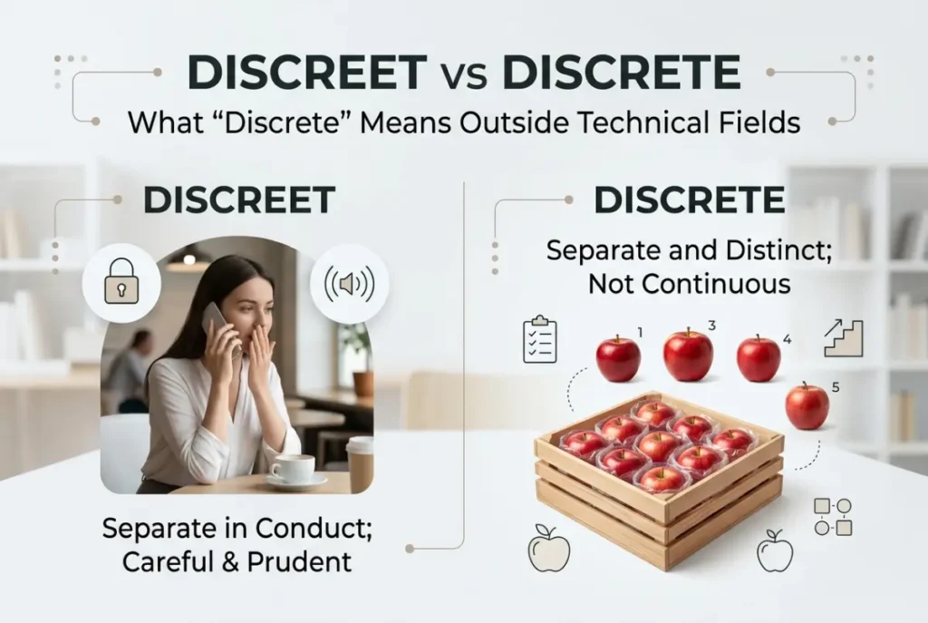 What Discrete Means Outside Technical Fields