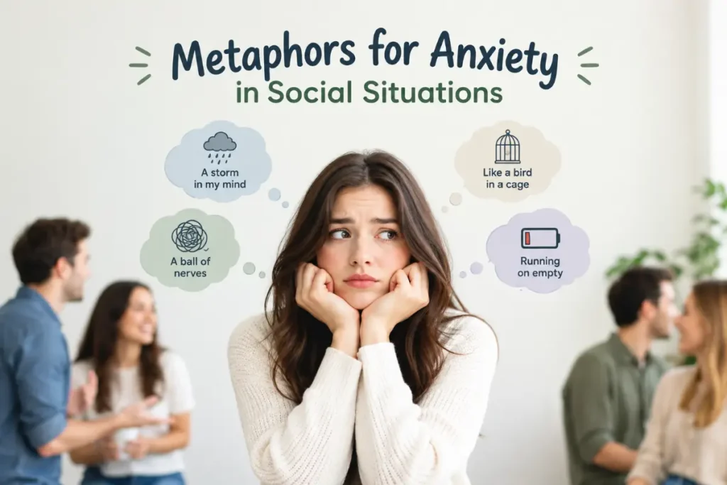 Metaphors for Anxiety in Social Situations
