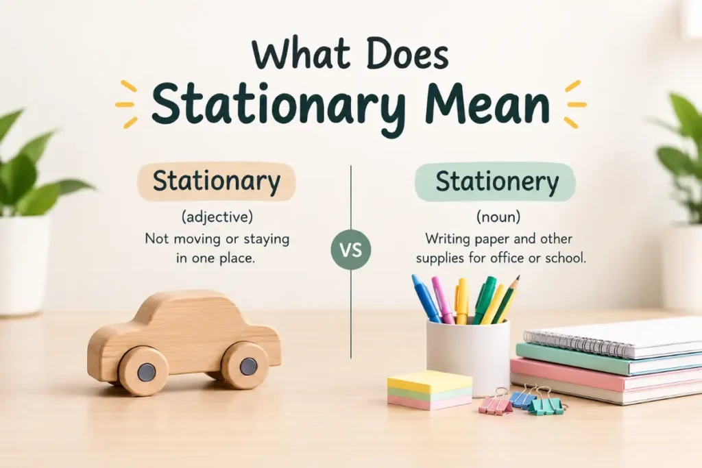 What Does Stationary Mean